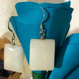 Sterling Silver and Quartz Bead Drop Earrings